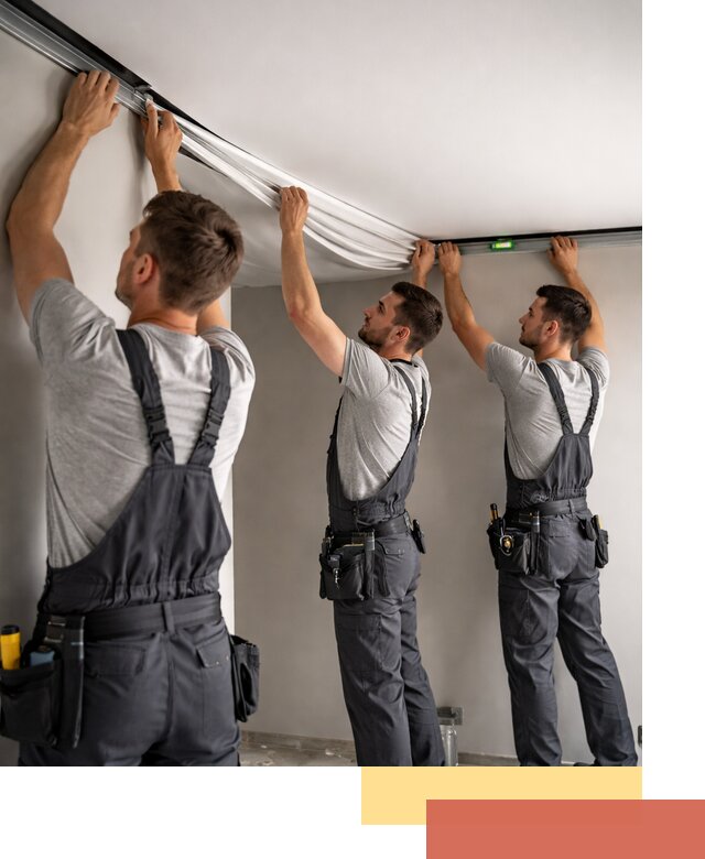 Теневые натяжные потолки в Фурманове: монтаж и отделка быстро и качественно