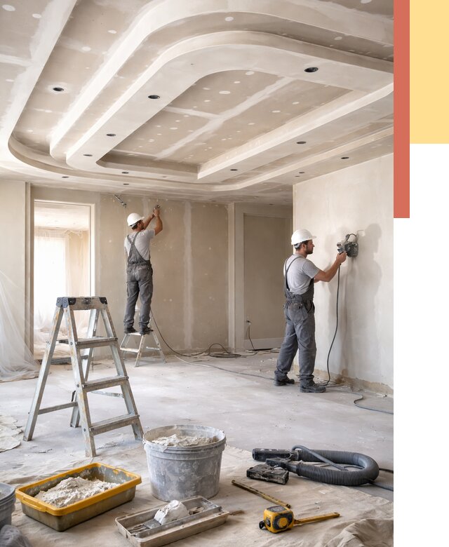 Многоуровневый потолок из гипсокартона в Фурманове от 764 руб. под ключ | ОТДЕЛОЧНИК-Фрв