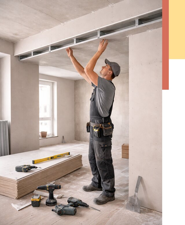 Потолок из гипсокартона с нишей в Фурманове от 1274 руб. под ключ | ОТДЕЛОЧНИК-Фрв