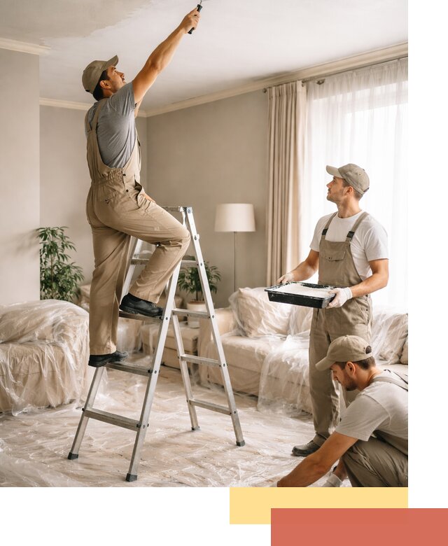 Покраска потолков акриловой краской в Фурманове качественно и быстро