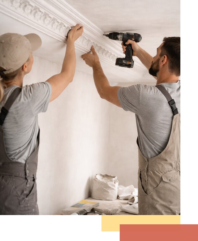 Профессиональный монтаж лепнины на потолок в Фурманове