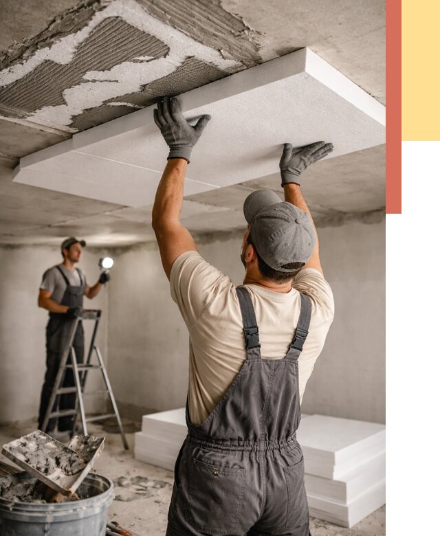 Утепление потолка пенопластом в Фурманове от 4585 руб/м2 — недорого и быстро | ОТДЕЛОЧНИК-Фрв