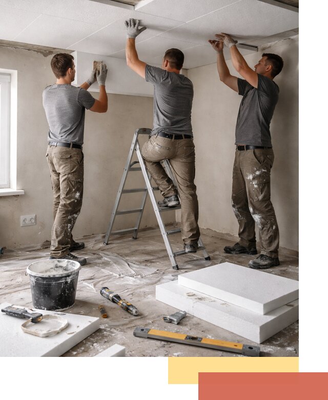 Утепление потолка пенопластом в Фурманове быстро и качественно